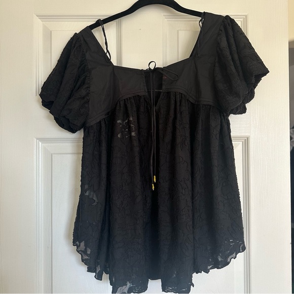 Free people black blouse NWT - Picture 3 of 7